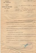 VP7377 - MILITARIA - Lettre Du Centre De Réforme De TOURS à Mr  J.B CLERGEAU à DOUE LA FONTAINE - Documenten