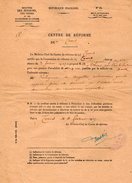 VP7381 - MILITARIA - Lettre Du Centre De Réforme De TOURS Au Brigadier J.B CLERGEAU à DOUE LA FONTAINE - Documenti
