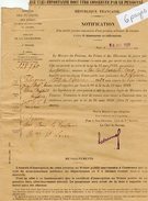 VP7383 - MILITARIA - PARIS - Lettre Du Ministère Des Pensions à Mr Le Brigadier CLERGEAU à DOUE LA FONTAINE - Documents