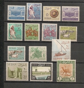 SOUDAN - 1962 SÉRIE COURANTE - FAUNA - DIQUE - FLORA - SAILING BOAT - Set Yvert # 144/159 Avec Filigrane - ** MNH - Soedan (1954-...)