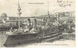 29 Brest Port De Guerre Vu De La Batterie De La Pointe 1904 - Brest