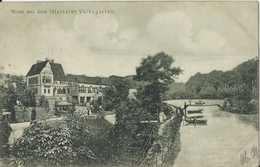 Gruss Aus Dem Ittertaler Volksgarten.  -   1907  Coln  (Rhein)  Dortmund   Naar  Schaerbeek - Solingen