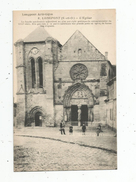 Cp , 91, LONGPONT , L'église, Animée , Phototypie Baudinière , Vierge - Autres & Non Classés