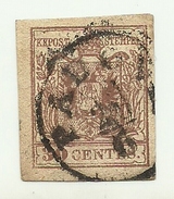 1850 - Italia - Antichi Stati - Lombardo Veneto - 9 Stemma - Lombardo-Veneto