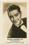 Real Photo Chucho Martinez Gil Tenor Romantico  New York 1948 CBS - Mexique