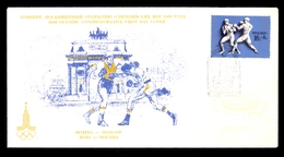 Russia SSSR Olympiad 1980 - Envelope With Image Of Boxing And With Signature Of Vladimir Kovala / 2 Scans - Andere & Zonder Classificatie