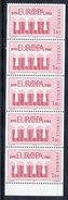 SWEDEN 1984 Europa 1.80 Kr. Booklet Pane Of 5 Stamps MNH / ** - Nuevos