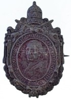 1917. 'XV. Benedek Pápa' Zn Jelvény (27x43mm) T:2,2- Patina - Ohne Zuordnung