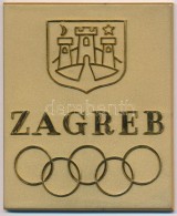 Horvátország DN 'Zágráb' Egyoldalas Aranyozott Fém Olimpiai... - Unclassified