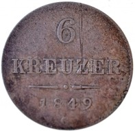Ausztria 1849C 6kr Ag T:2-,3
Austria 1849C 6 Kreuzer Ag C:VF,F 
Krause KM#2200 - Ohne Zuordnung