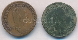 Ausztria 1759. 1pf Cu + 1765. 1pf Cu 'Mária Terézia' T:2-,3 Austria 1759. 1 Pfennig Cu + 1765. 1... - Ohne Zuordnung