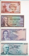 Izland 1957. 5K + 10K + 25K + 100K + 1961. 1000K T:I-II
Iceland 1957. 5 Kronur + 10 Kronur + 25 Kronur + 100 Kronur... - Ohne Zuordnung