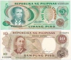 Fülöp-szigetek DN 5P + 10P T:I
Philippines ND 5 Piso + 10 Piso C:UNC - Ohne Zuordnung