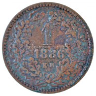 1886KB 1kr Cu 'Középcímer' T:2,2- Patina
Adamo M4.1 - Unclassified