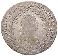 1765BD / EVM-D 20kr Ag 'Lotharingiai Ferenc' (6,47g) T:2- / Hungary 1765BD / EVM-D 20 Kreuzer Ag 'Franz Von... - Unclassified