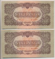 1944. 100P 'A Vöröshadsereg Parancsnoksága' (2x) Egyugrásos SorszámkövetÅ‘k... - Ohne Zuordnung