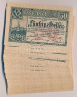 Ausztria / Bécs 1920. 50h (50x) Pénztári Utalvány T:I,I-
Austria / Wien 1920. 50 Heller... - Unclassified