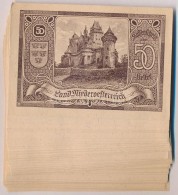 Ausztria / Alsó-Ausztria 1920. 50h (50x) Pénztári Utalvány, II. Kiadás... - Ohne Zuordnung