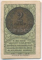 Budapest 1916. 2f  'HadisegélyezÅ‘ Hivatal' T:II
Adamo BUB-13.1 - Ohne Zuordnung