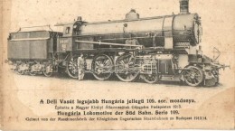 * T4 Déli Vasút 'Hungária' 109. Sor. GÅ‘zmozdonya / Locomotive (vágott / Cut) - Ohne Zuordnung