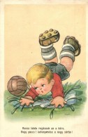 T2/T3 Rossz Labda Rúgásának Az A Kára... / Humorous Football Art Postcard, Cecami N.... - Ohne Zuordnung