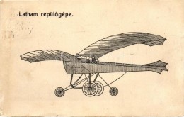 T4 Latham RepülÅ‘gépe; Kiadja Bíró A. / Aviator Bleriot (wet Damage) - Ohne Zuordnung