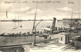 T3 Fiume, Dampfschiff GödöllÅ‘, 466. Sz. Divald Károly / Hungarian Steamship At The Adriatic Port... - Ohne Zuordnung