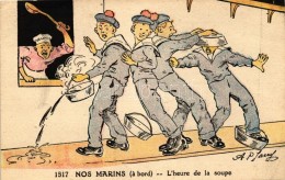 * T2/T3 Nos Marins (a Bord) -- L'heure De La Soupe / French Navy, Humour S: Jarny (?) - Ohne Zuordnung