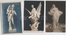 ** * 7 Db RÉGI Erotikus Szobor / 7 Pre-1945 Erotic Sculptures And Statues - Ohne Zuordnung