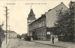 T1/T2 Chernyshevskoye, Eydtkuhnen; Chaussee-Strasse, Hotel De Russie / Street With Russian Apartments - Ohne Zuordnung