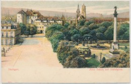 ** T1 Stuttgart, Altes Schloss Mit Schlossplatz / Old Castle And Square Emb. - Ohne Zuordnung