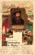 T2 1900 Mainz, Gutenbergfeier Litho S: Carl Guebel - Ohne Zuordnung