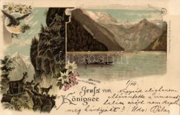 T2/T3 Königsee Vom Malerwinkel, Ottmar Zieher Floral Litho (EK) - Ohne Zuordnung