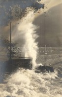 * T2 1912 Abbazia, Waves On The Shore, Erich Bährendt Photo - Ohne Zuordnung