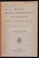 Dr. Szántó Kálmán: Magyar Irodalomtörténeti Olvasmányok.... - Ohne Zuordnung