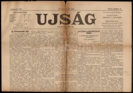 1901 Kolozsvár, Az Újság III. évfolyamának 286. Száma, Szakadással - Unclassified