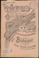 1899 Országh Sándor és Fia MÅ±orgona Gyárának A Katalógusa, Bp., Engel S.... - Unclassified