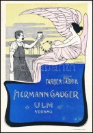Hermann Gaugner Farbenfabrik Ulm An Der Donau, Szecessziós Német Reklámnyomtatvány,... - Pubblicitari