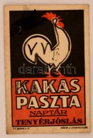 1933 Kakas Paszta Naptár, Humoros útmutató Tenyérjósláshoz.... - Pubblicitari