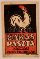 1933 Kakas Paszta Naptár, Humoros útmutató Tenyérjósláshoz.... - Werbung