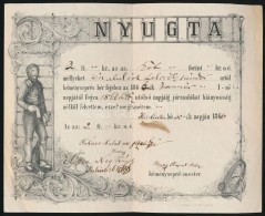 1866 Díszes KéményseprÅ‘ Nyugta, Kiscell (Celldömölk) / Chimneysweep Invoice,... - Ohne Zuordnung