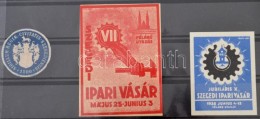 ** * 1935-1936 Szegedi Ipari Vásár 3 Klf Levélzáró - Ohne Zuordnung