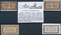 ** * 1912-1937 4 Klf Rampacher Pál Levélzáró (RR!) - Ohne Zuordnung