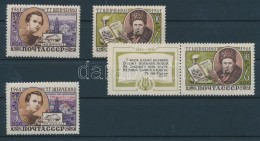 ** 1961 Tarasz Sevcsenko Sor Mi 2460A-2461A, EbbÅ‘l 2461A Szelvénnyel Is + 1964 Tarasz Sevcsenko... - Sonstige & Ohne Zuordnung