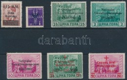 ** (*) * Montenegro 1943-1944 7 Db Bélyeg (Mi EUR 155,-) - Sonstige & Ohne Zuordnung