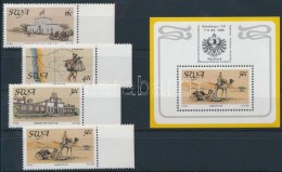 ** 1988 Postaszolgálat ívszéli Sor Mi 625-628 + Blokk Mi 9 - Sonstige & Ohne Zuordnung