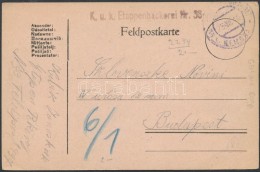 1919 Tábori Posta LevelezÅ‘lap / Field Postcard 'K.u.K. Etappenbäckerei Nr. 33' + 'EP GEMONA' - Sonstige & Ohne Zuordnung