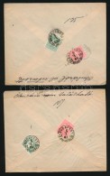 1881 2 Db Helyi Ajánlott Levél 3kr + 5kr Bérmentesítéssel - Sonstige & Ohne Zuordnung