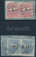 1899 5kr és 10kr Párok Céglyukasztással Kivágásokon (Lente 320 P) - Sonstige & Ohne Zuordnung