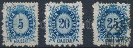 (*) O 1874 Távirda 5kr, 20kr, 25kr - Sonstige & Ohne Zuordnung